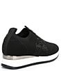 Color:Black - Image 2 - Janiero Stretch Embellished Slip-On Sneakers