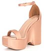 Color:Beige - Image 4 - Sculpt Wedge Dress Platform Sandals