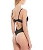 Color:Black - Image 2 - Anika Lace Sweetheart Neck Contour Cup Strappy Bodysuit