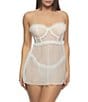 Cassandra Margot Longline Strapless Babydoll & G-String, Color:Cloud Dancer - Image 3