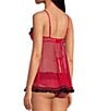 Color:Red - Image 2 - Ruffles Galore Babydoll Set