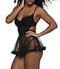 Cassandra Veil Ruffle Sleeveless Babydoll & Matching G-string - Image 3