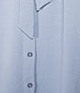CeCe Button Front Short Sleeve Midi Dress, Color:Slate Blue - Image 3