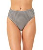 CeCe Checkered Charm Low-Rise Hipster Swim Bottom - Image 1