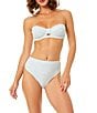 CeCe Checkered Charm Underwire Bra Bandeau Swim Top & Checkered Charm Low-Rise Hipster Swim Bottom - Image 2