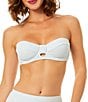 CeCe Checkered Charm Underwire Bra Bandeau Swim Top - Image 1