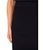 CeCe Coordinating Knit Midi Pencil Skirt, Color:Rich Black - Image 4