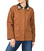CeCe Embellished Collar Zip Up Barn Jacket - Image 2