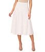 CeCe Floral Lace A-Line Midi Skirt, Color:New Ivory - Image 1
