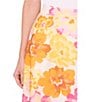 Color:Radiant Yellow - Image 3 - Floral Midi A-Line Skirt