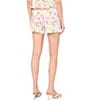 CeCe Floral Print Linen Blend Drawstring Front Pull On Coordinating Shorts - Image 2