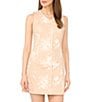CeCe Floral Print V-Neck Sleeveless Mini Shift Dress - Image 3