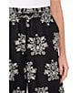 CeCe Floral Print Wide Leg Pull On Coordinating Pants - Image 3