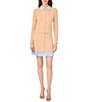 CeCe High Rise Cable Knit Layered Pleated Hem Mini Skirt - Image 3
