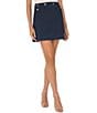 CeCe High Waist A-Line Pin Stripe Mini Skirt - Image 1