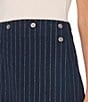 CeCe High Waist A-Line Pin Stripe Mini Skirt - Image 3