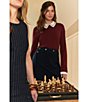 CeCe High Waist A-Line Pin Stripe Mini Skirt - Image 6
