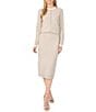 CeCe High-Waist Stitch Side Pull On Heathered Knit Pencil Midi Skirt - Image 3