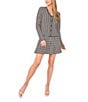 CeCe Knit Geometric Print Pull On Coordinating Skirt, Color:Buttercream - Image 3