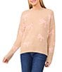 CeCe Knit Round Neck Long Sleeve Bow Sweater - Image 1