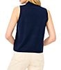 CeCe Knit Tie Neck Sleeveless Tank - Image 5