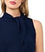 CeCe Knit Tie Neck Sleeveless Tank - Image 6