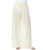 CeCe Line Blend Side Slit Pull-On Swim Cover-Up Pants - Image 1