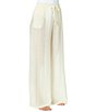 CeCe Line Blend Side Slit Pull-On Swim Cover-Up Pants - Image 3