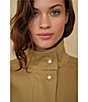 CeCe Long Sleeve Cargo Pearl Button Zip-Up Jacket - Image 5