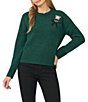 CeCe Long Sleeve Crew Neck Embellished Sweater - Image 4