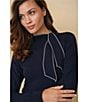 Cece Long Sleeve Tie Neck Sweater - Image 6