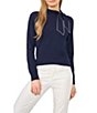 Cece Long Sleeve Tie Neck Sweater - Image 1