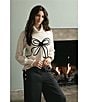 CeCe Long Sleeve Turtleneck Bow Sweater, Color:Malted - Image 4