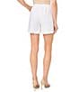CeCe Mid-Rise Puff-On Drawstring Ruffle Shorts - Image 2