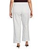 CeCe Plus Size Flare Wide Leg Pant, Color:Ultra white - Image 2