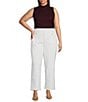 CeCe Plus Size Flare Wide Leg Pant, Color:Ultra white - Image 3
