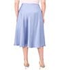 CeCe Plus Size High Rise Flounce Hem Midi A-Line Skirt, Color:Moonlight - Image 2