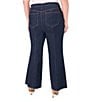 CeCe Plus Size High Waisted Front Seam Flare Leg Jeans, Color:Indigo Night - Image 2