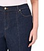 CeCe Plus Size High Waisted Front Seam Flare Leg Jeans, Color:Indigo Night - Image 3