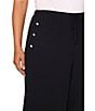 CeCe Plus Size Satin Wide Leg Drawstring Pants, Color:Rich Black - Image 3