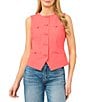 CeCe Round Neck Sleeveless Vest - Image 1