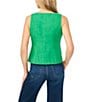 CeCe Scoop Neck Sleeveless Button Front Vest - Image 2