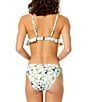 CeCe Secret Garden Ruffle Triangle Swim Top & Moderate Coverage Hipster Swim Bottom - Image 2