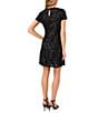 CeCe Sequin Round Neck Short Sleeve Mini Dress - Image 2