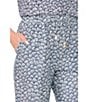 CeCe Shell Print Drawstring Elastic Waist Wide Leg Pants - Image 4