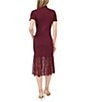 CeCe Short Sleeve Rib Lace Sweater Dress - Image 2