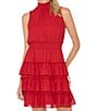 Cece Sleeveless A-Line Smocked Mini Dress - Image 3