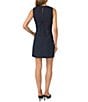 CeCe Sleeveless Pinstripe Crewneck Mini Shift Dress - Image 2
