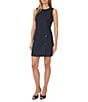CeCe Sleeveless Pinstripe Crewneck Mini Shift Dress - Image 3