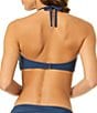 CeCe Solid Contrast Ruffle Halter Swim Top & Solid Contrast Ruffle Swim Skirt - Image 4